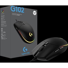 Logitech Gaming Mouse G203 LIGHTSYNC - Optisk, Kabling, Sort - Præcision & Komfort til Gamere!